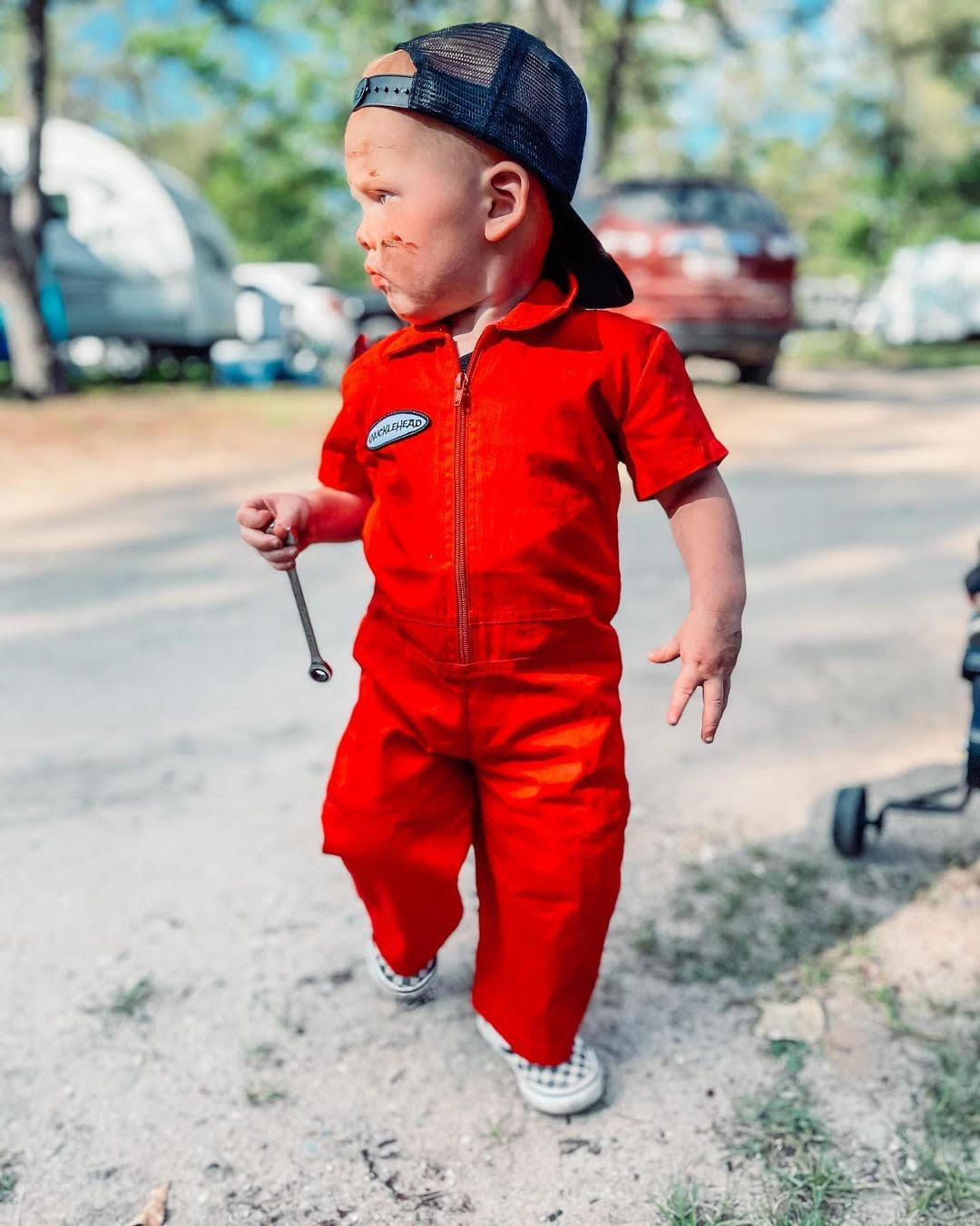 Knuckleheads Red Mechanic Jumpsuit - Knuckleheads Clothing
