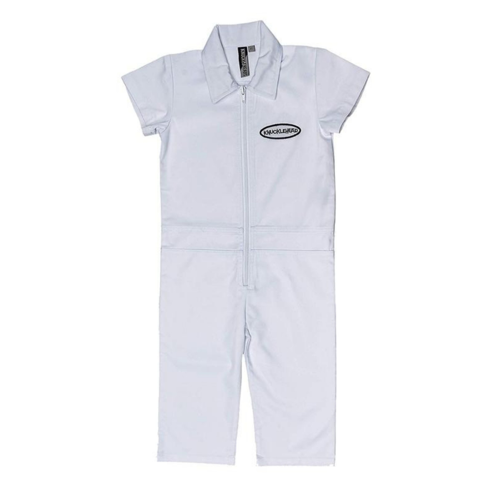Off white top mechanic jumpsuit