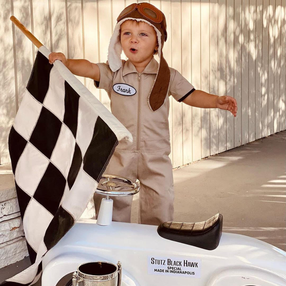 Knuckleheads Boys/ Girls Tan Grease Monkey Coverall - Knuckleheads Clothing