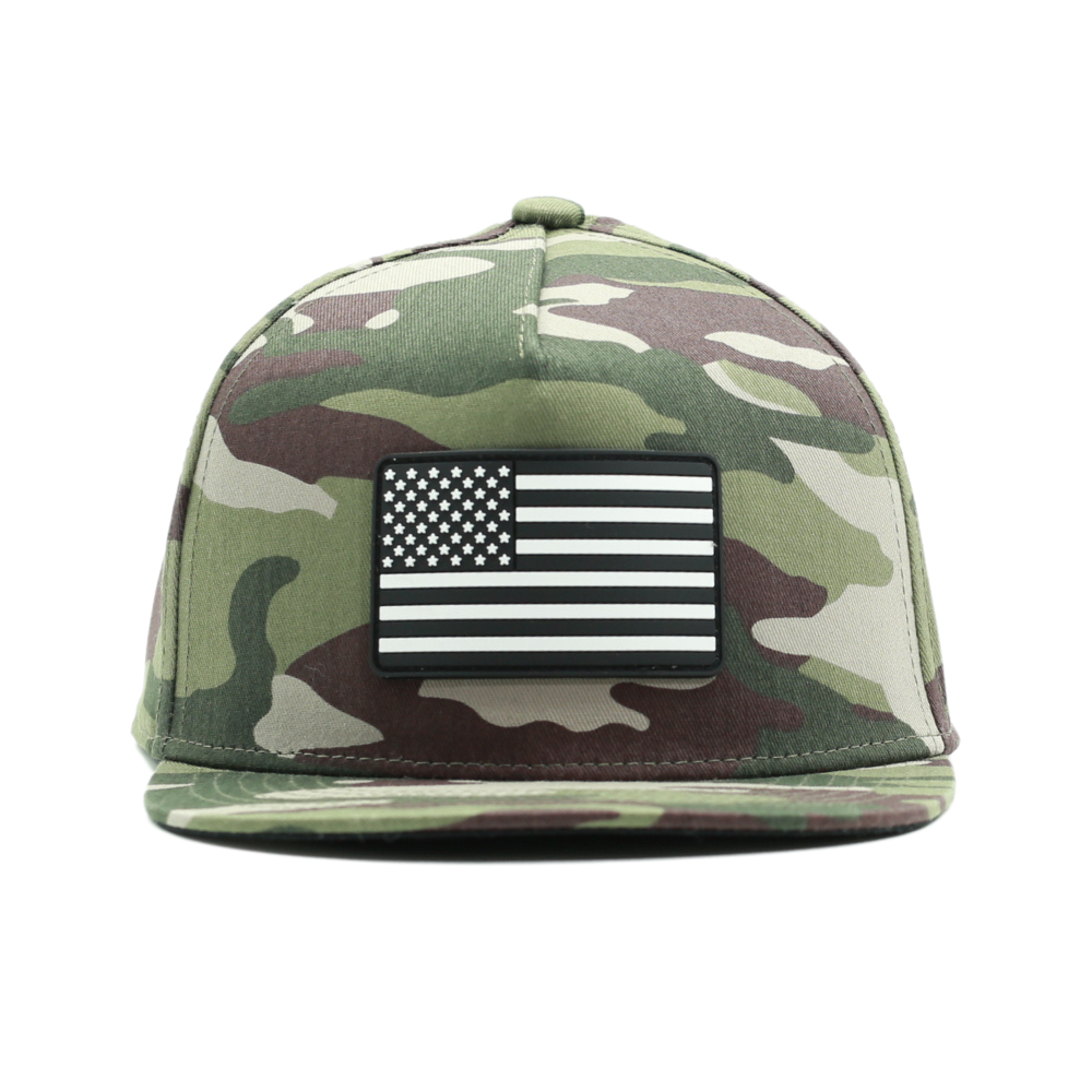 Camo American Flag Trucker Hat - Knuckleheads Clothing