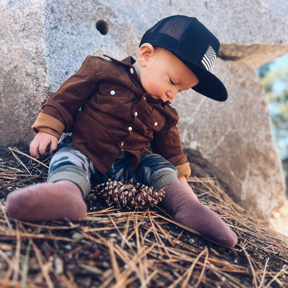Infant Hat for Sun | 1776 USA Flag Infant Trucker Hat - Knuckleheads Clothing