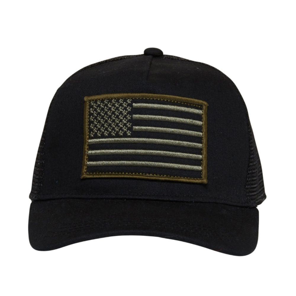 USA Green Flag Trucker Hat - Knuckleheads Clothing