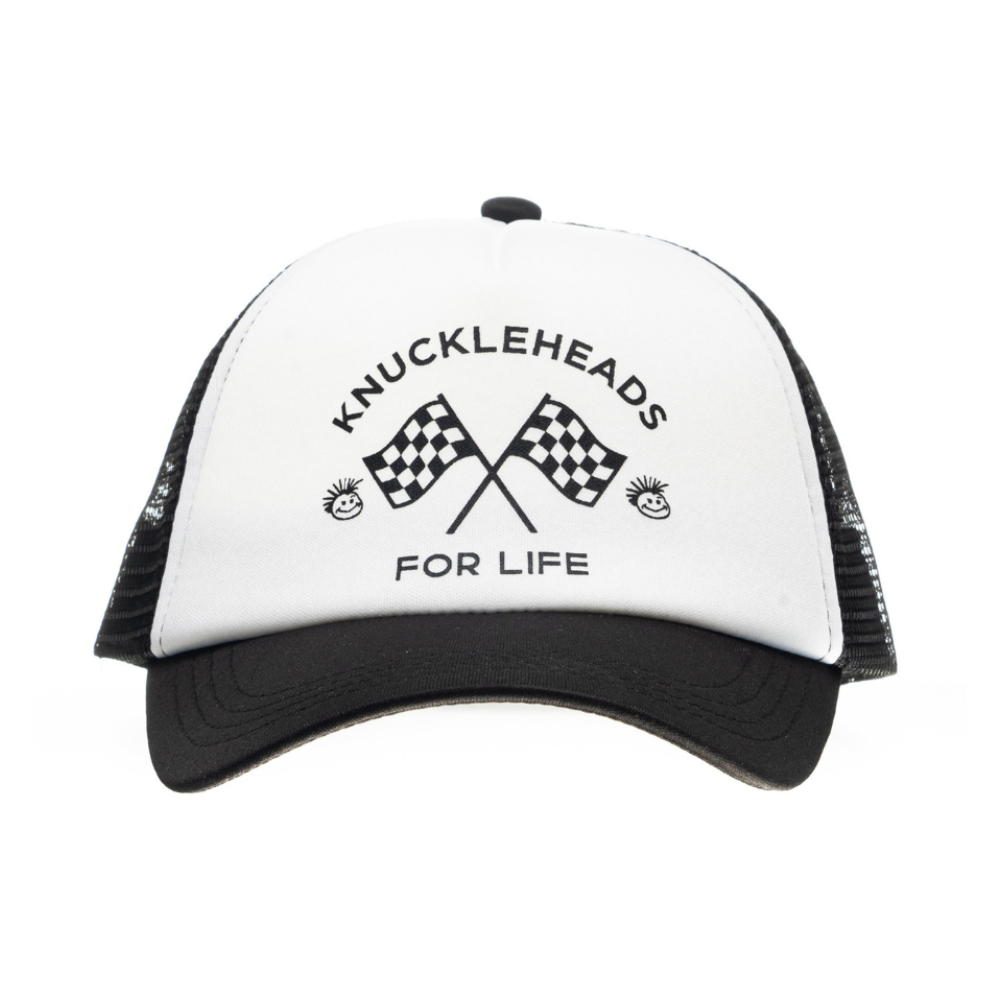 Final Sale - Knuckleheads For Life Bw Kids Trucker Hat - Knuckleheads Clothing