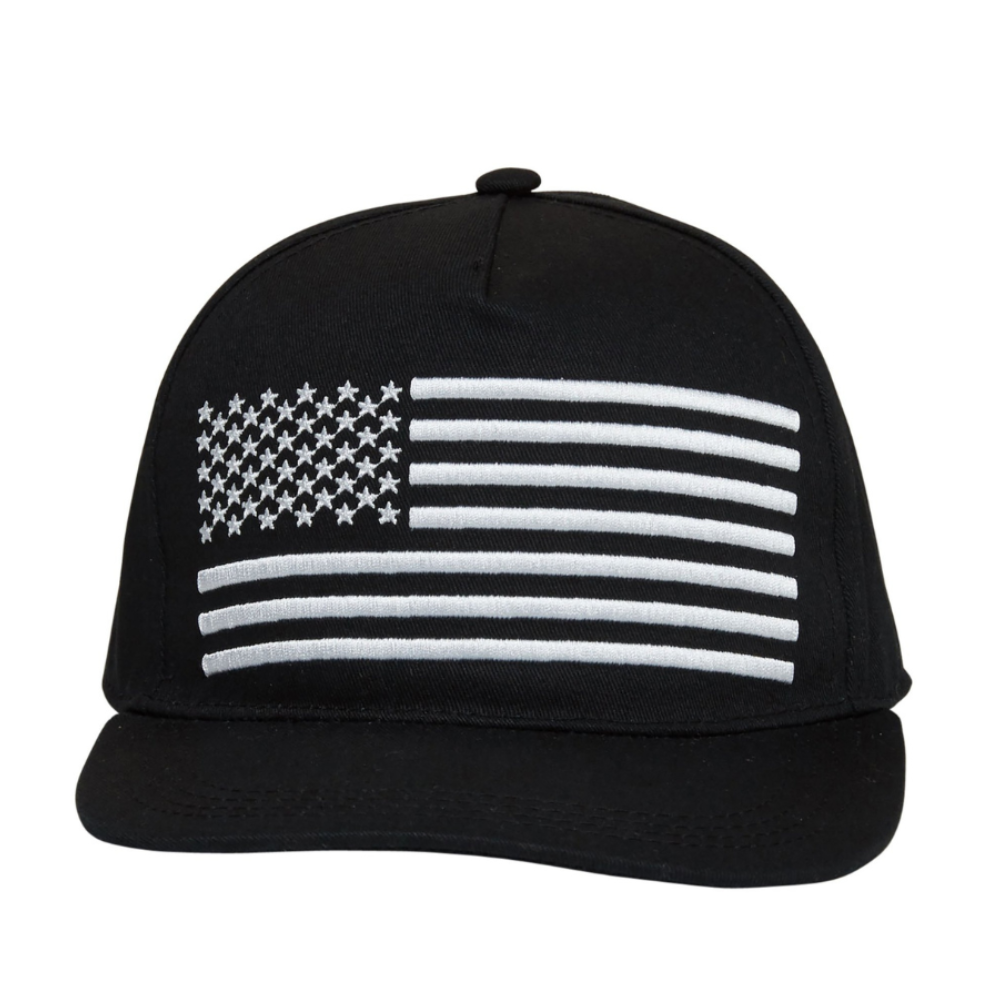 USA Bw Flag Trucker Hat - Knuckleheads Clothing