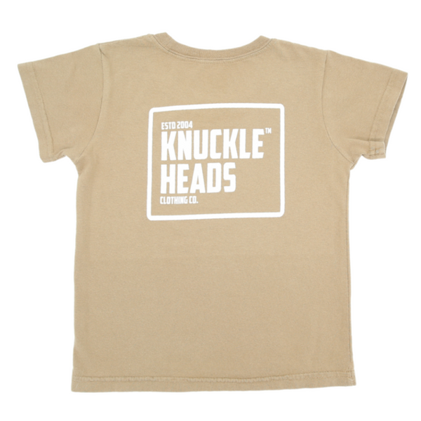 Kids' Classic Caramel T-Shirt: Embrace timeless style with this chic and versatile tan tee, specially designed for young fashionistas. The comfortable and durable fabric ensures a perfect fit for all-day wear. Its neutral hue complements any outfit, making it an ideal choice for various occasions. Crafted with soft cotton, this caramel shirt guarantees comfort and confidence, a must-have addition to your child's wardrobe.