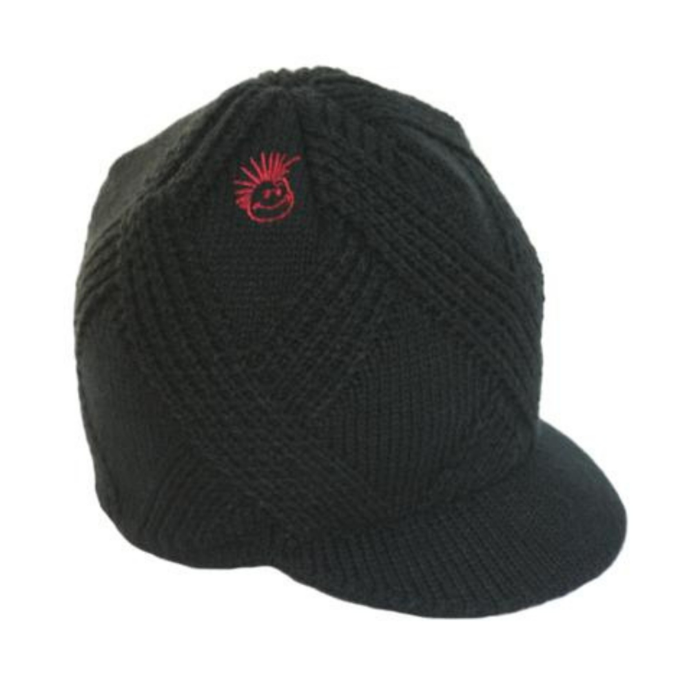 Knuckleheads Black Visor Beanie - Knuckleheads Clothing