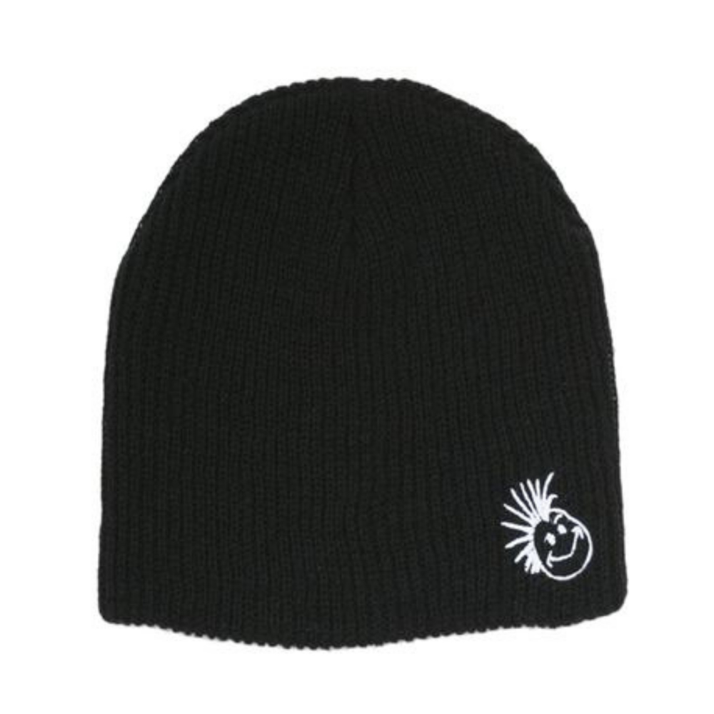 Knuckleheads Black with Logo Slouchy Beanie - Knuckleheads Clothing