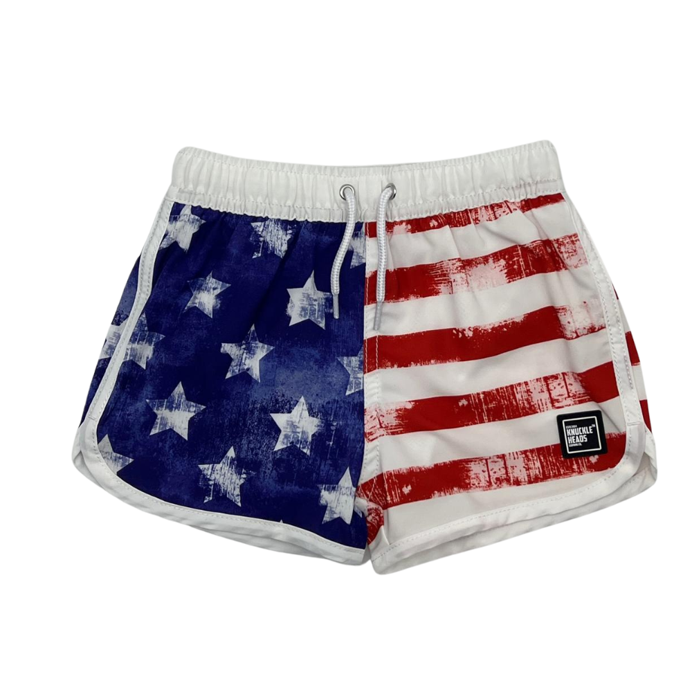 Patriotic Toddler Swim Trunks – Boys American Flag Bathing Suit