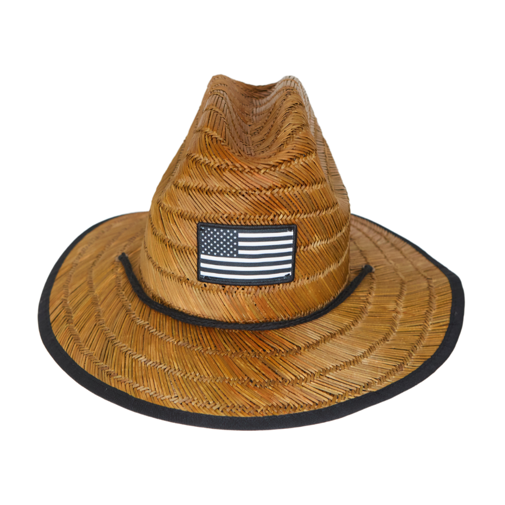 Infant Hat For Sun | American Flag Straw Hat | FINAL SALE - Knuckleheads Clothing