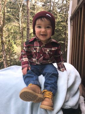 Knuckleheads Rusty Long Sleeve Flannel Plaid Shirt for Boys