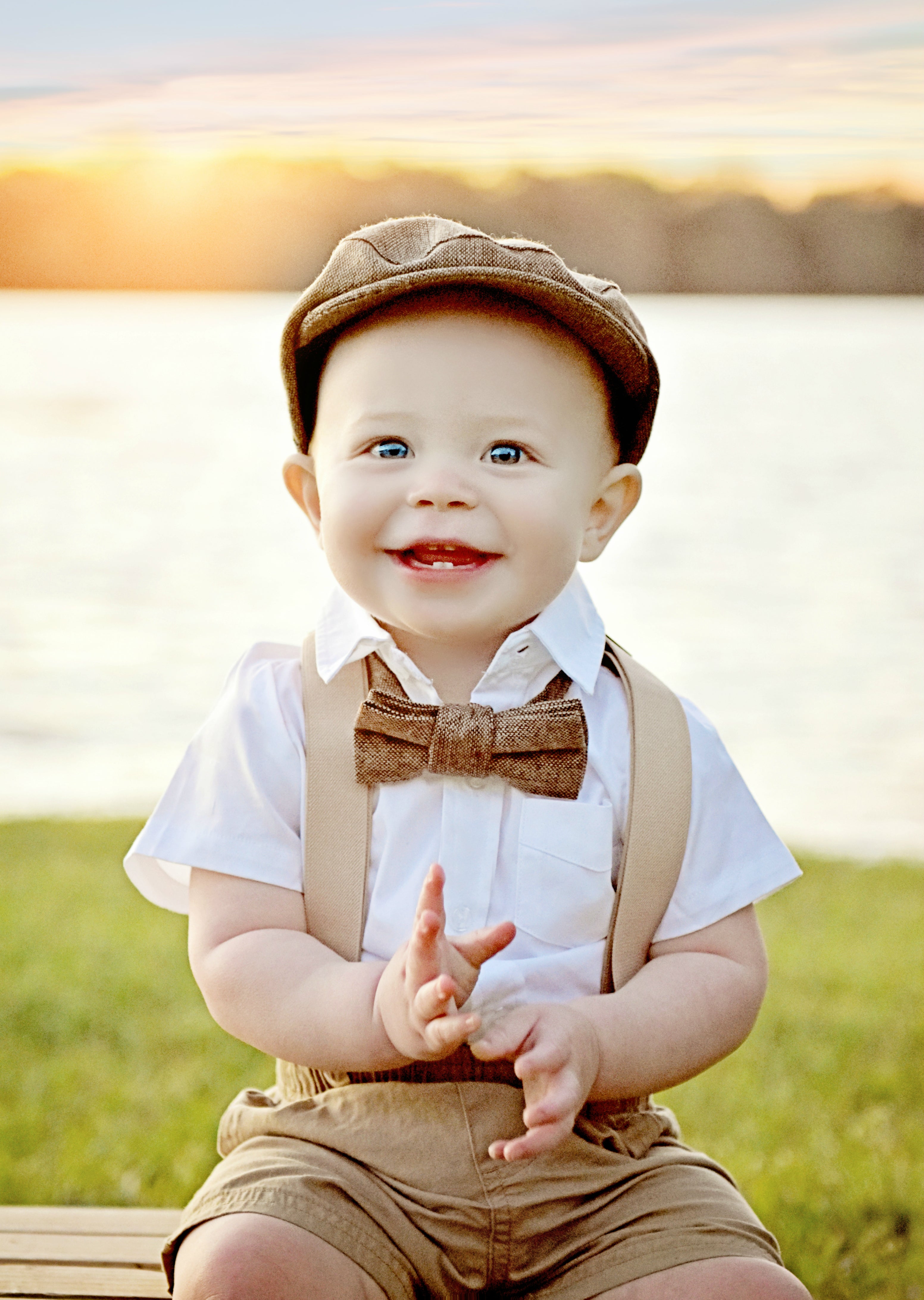 Tan Baby Boy Jeff Hat Vintage Driver Tweed Flat Pageboy Kid Gatsby Cap - Knuckleheads Clothing