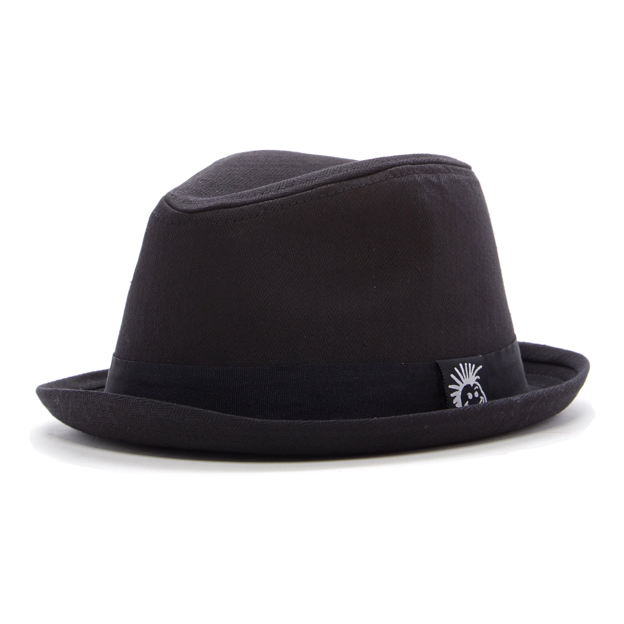 Knuckleheads Logo Black Fedora - Knuckleheads Clothing