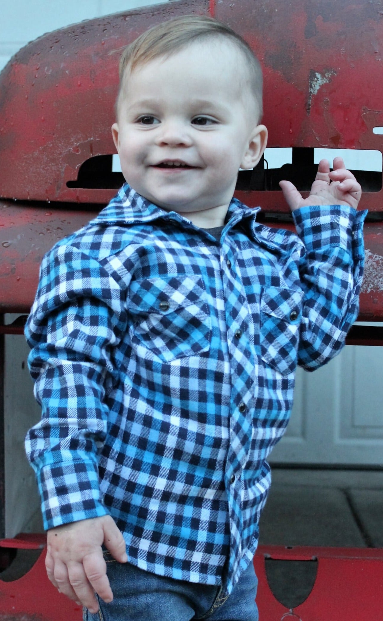 Laguna Long Sleeve Plaid Rockabilly Shirt - Knuckleheads Clothing