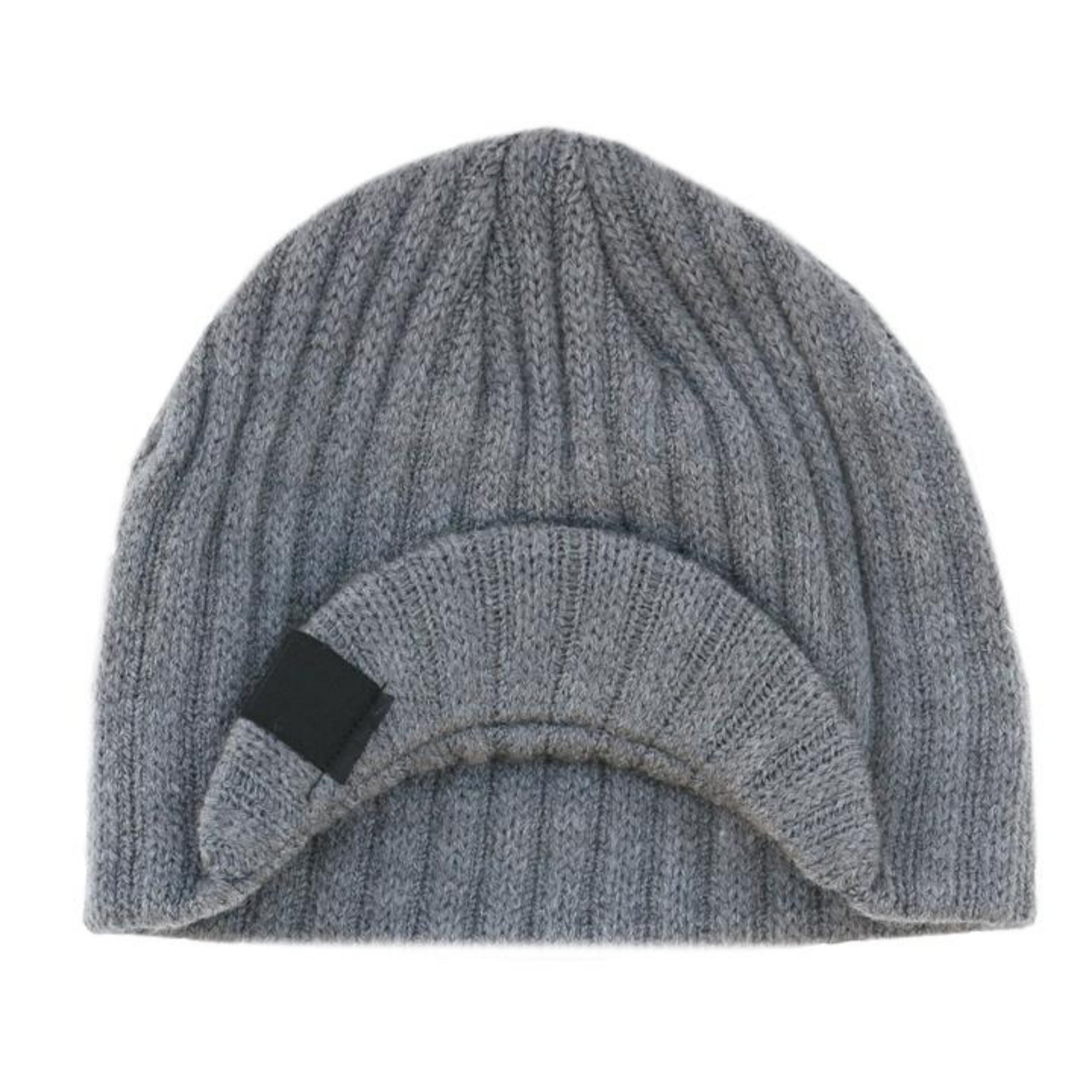 Knuckleheads Grey Baby Boy's Stripe Visor Beanie with Tag - Knuckleheads Clothing