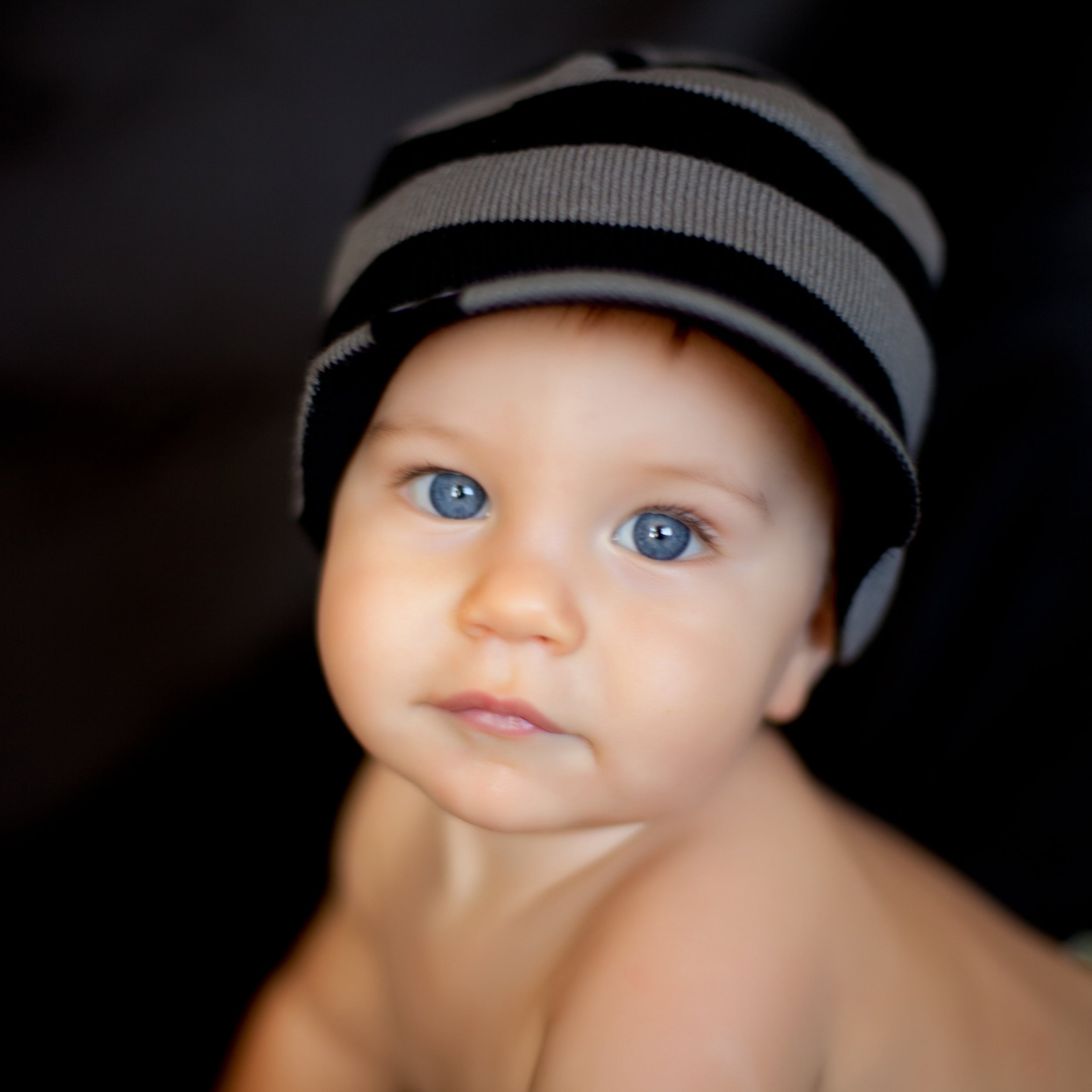 FINAL SALE- Stripe Beanie with Visor - Knuckleheads Clothing