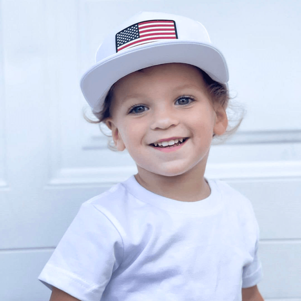 Hat for Infant | Freedom American Flag Hat | 4th of July Infant Sun Hat - Knuckleheads Clothing