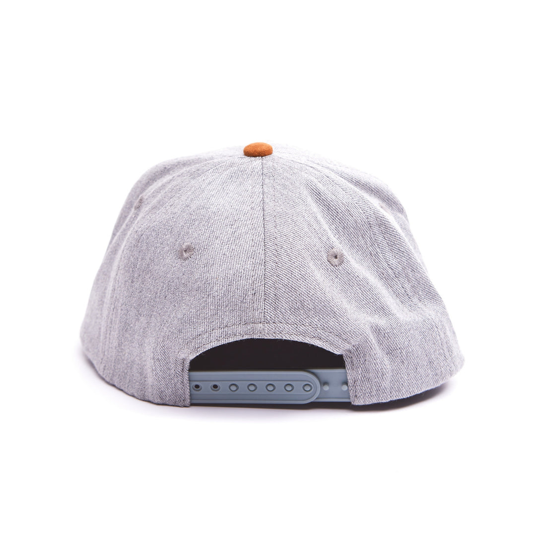 Image of Grey-Brown Kids Trucker Hat with 'Bubba' Patch: A versatile and stylish accessory designed for kids. Combining elegant grey and warm brown tones, it features a playful 'Bubba' patch on the front. Elevate your child's style with this fashionable hat, perfect for adding a touch of contrast to their outfits. Crafted with care, this grey-brown kids trucker hat with the 'Bubba' patch is a must-have addition to their wardrobe, suitable for various occasions and everyday wear.