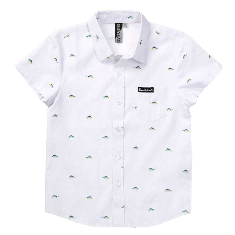 Knuckleheads Go Fish Plaid Rockabilly Shirt - Knuckleheads Clothing