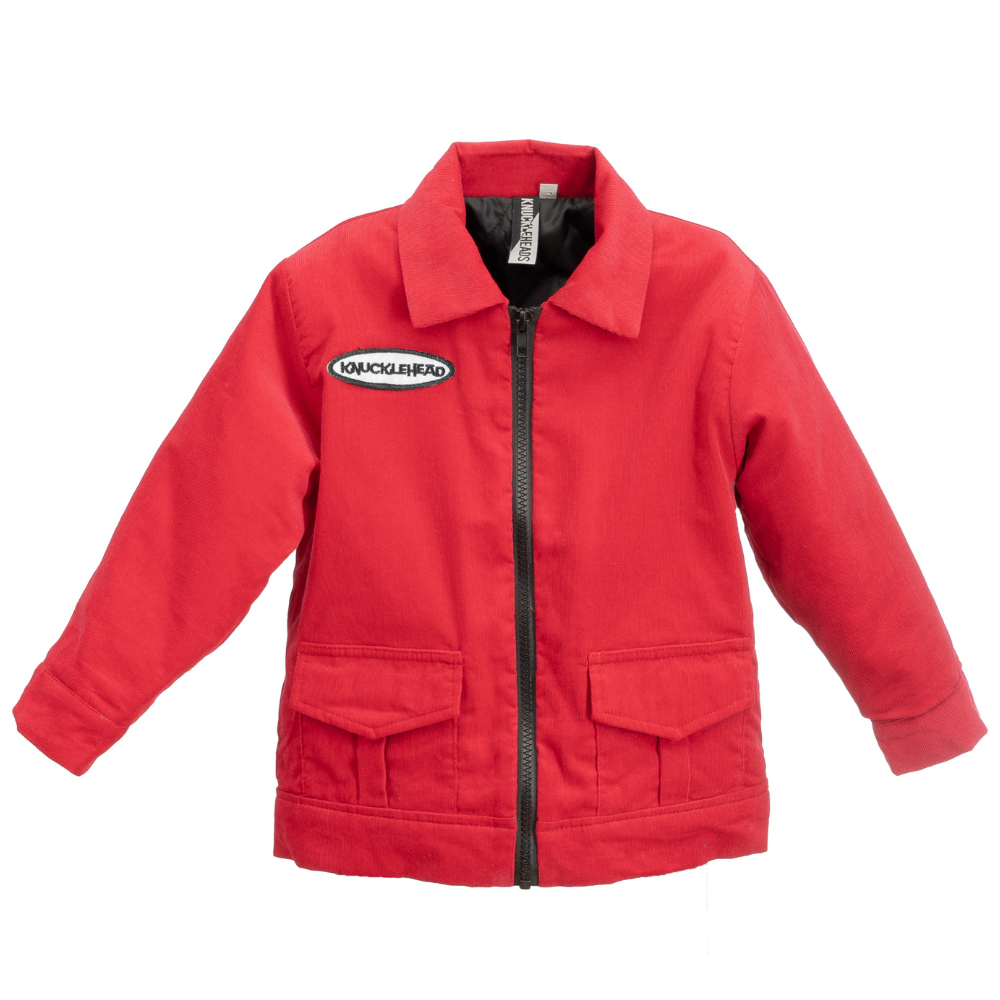 Red Knuckleheads Mechanic Jacket with Long Sleeves - Knuckleheads Clothing