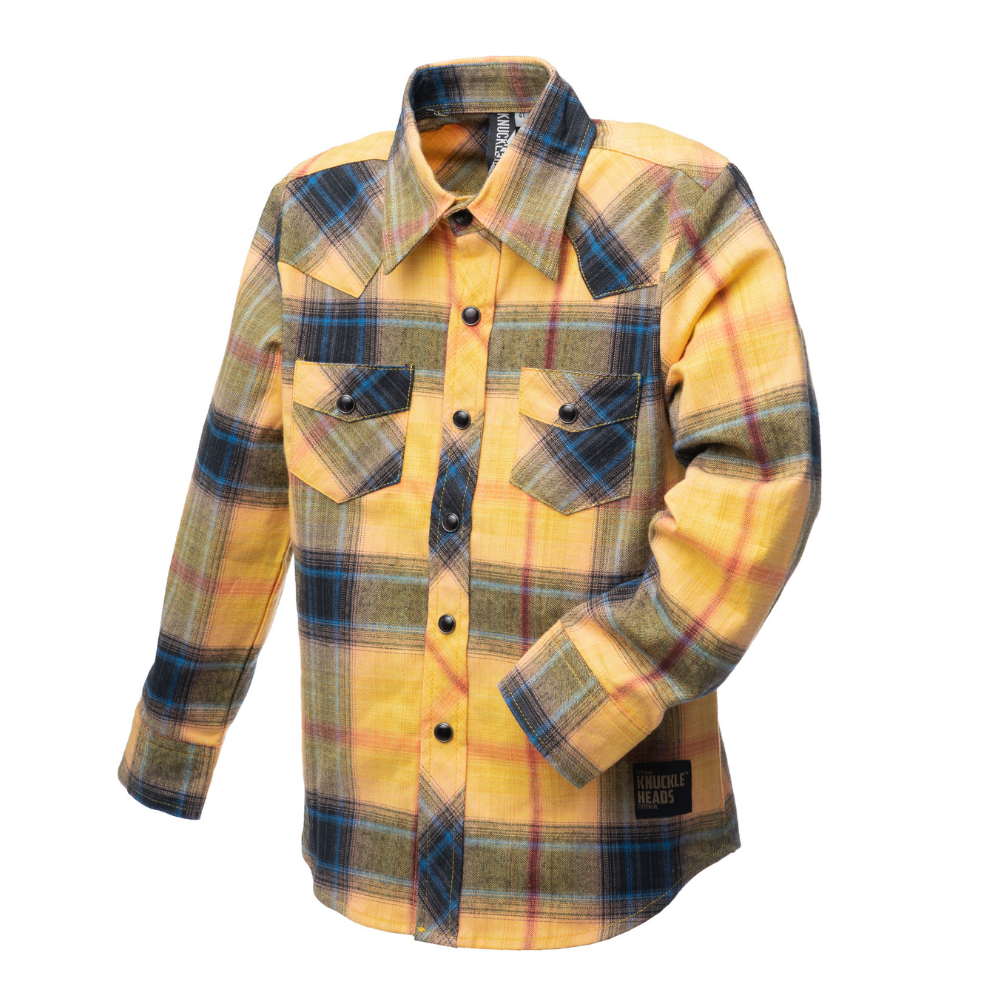 Yellow Highland Flannel Button Down Shirt for Boys 6 Months to 10 Years Yellow Highland / 12 Months