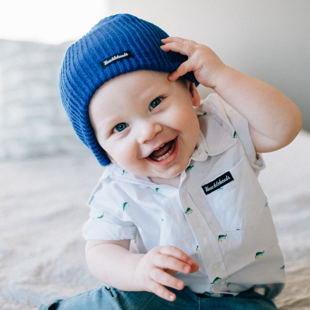 Knuckleheads Blue Slouchy Beanie - Knuckleheads Clothing