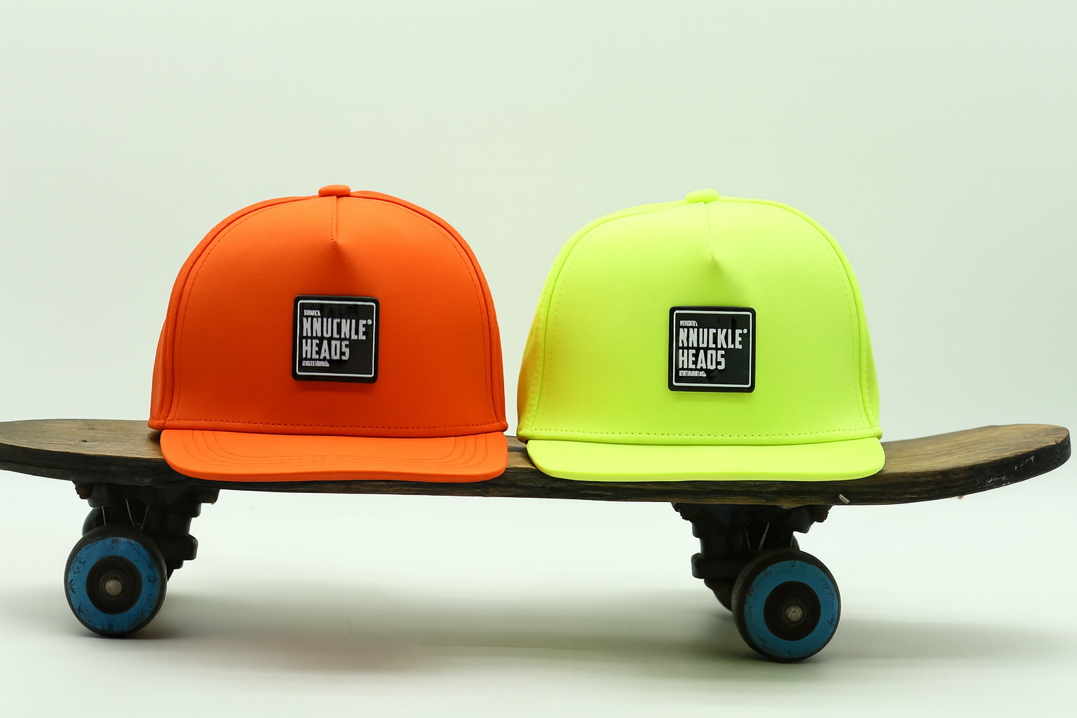 Knuckleheads Neon Yellow & Orange Snapback Hat – Infant, Toddler & Youth Sun Hat