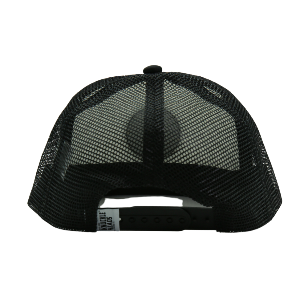 Introducing the Black and White Kids Trucker Hat featuring a delightful 'Bubs' patch and practical sun mesh. This hat combines classic black and white tones with the whimsical 'Bubs' patch, making it a stylish choice for children. Crafted for both style and function, it includes sun mesh for added sun protection. A standout accessory in our collection, it adds personality and practicality to your little one's look.