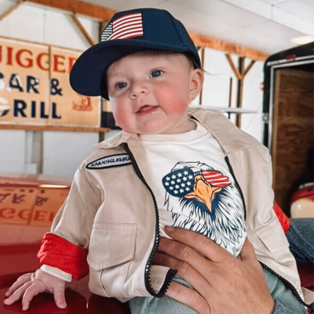 Patriotic Crew Neck | 4th of July Infant Shirt - Knuckleheads Clothing