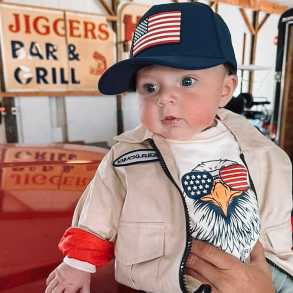 Patriotic Crew Neck | 4th of July Infant Shirt - Knuckleheads Clothing