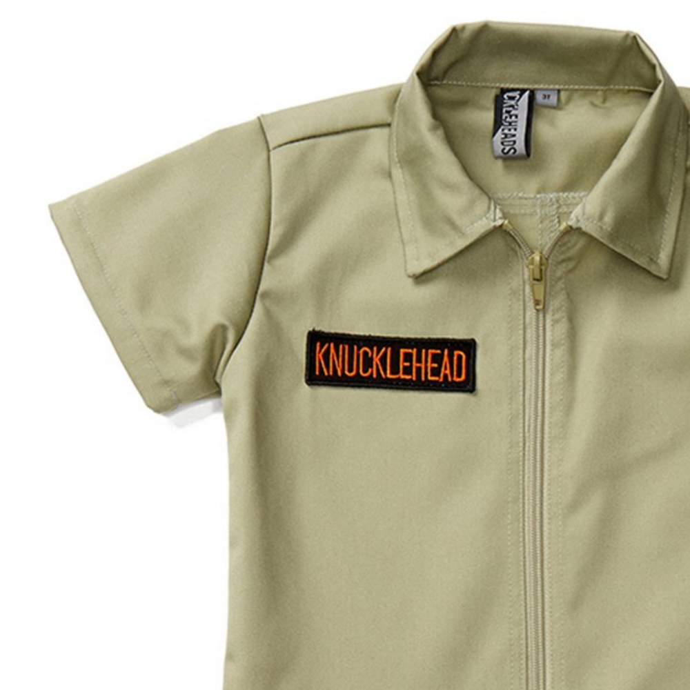 Knuckleheads Light Olive Grease Monkey Coverall