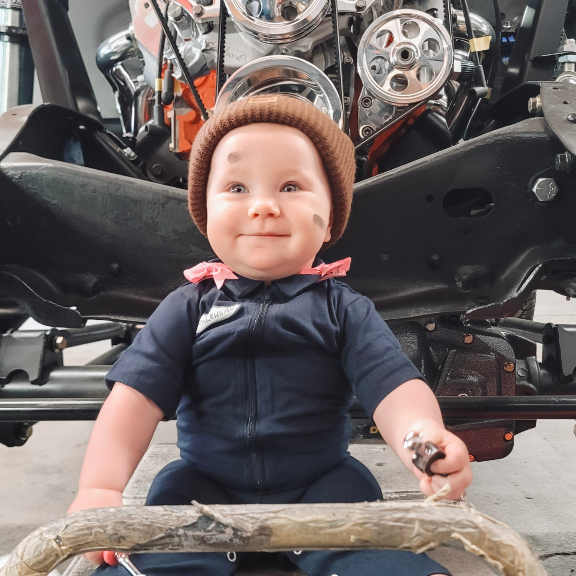 Baby Coverall for Boys, Knuckleheads Mechanic Halloween Jumpsuit Costume Baby Outfit - Knuckleheads Clothing