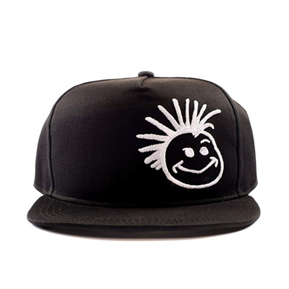Image of Black Kids Trucker Hat with White Knuckleheads Patch: A trendy and stylish trucker hat designed for kids. The hat comes in sleek black, showcasing a striking white Knuckleheads patch on the front. Elevate your child's style with this fashionable and eye-catching accessory, perfect for any adventure or everyday wear. Crafted with care, this black trucker hat with white Knuckleheads patch is a must-have addition to their wardrobe.