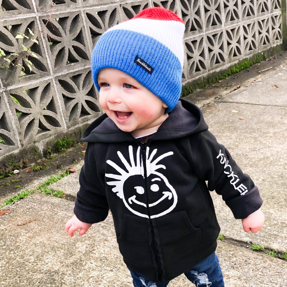 Knuckleheads RWB Ski Slouchy Beanie For Boys - Knuckleheads Clothing