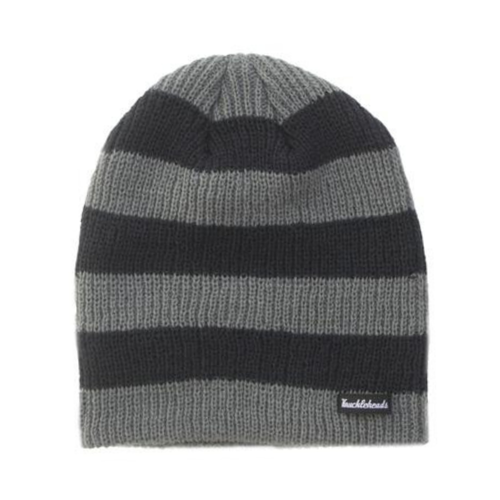 Grey Stripes Beanie - Knuckleheads Clothing