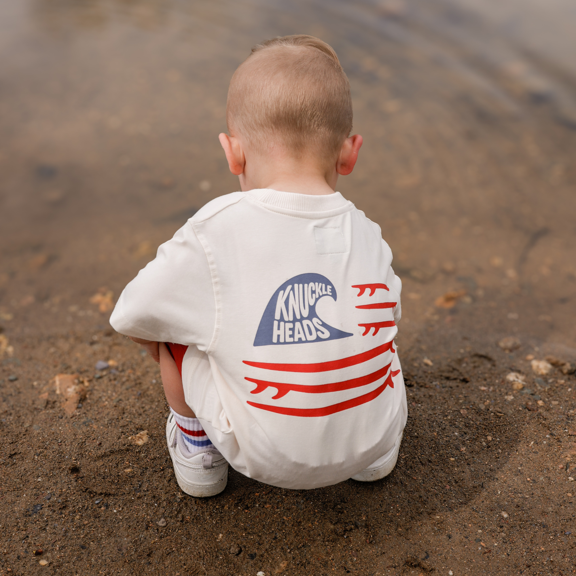 Knuckleheads Wave Rider Graphic Tee for Toddlers & Kids – Americana Surf Style Shirt