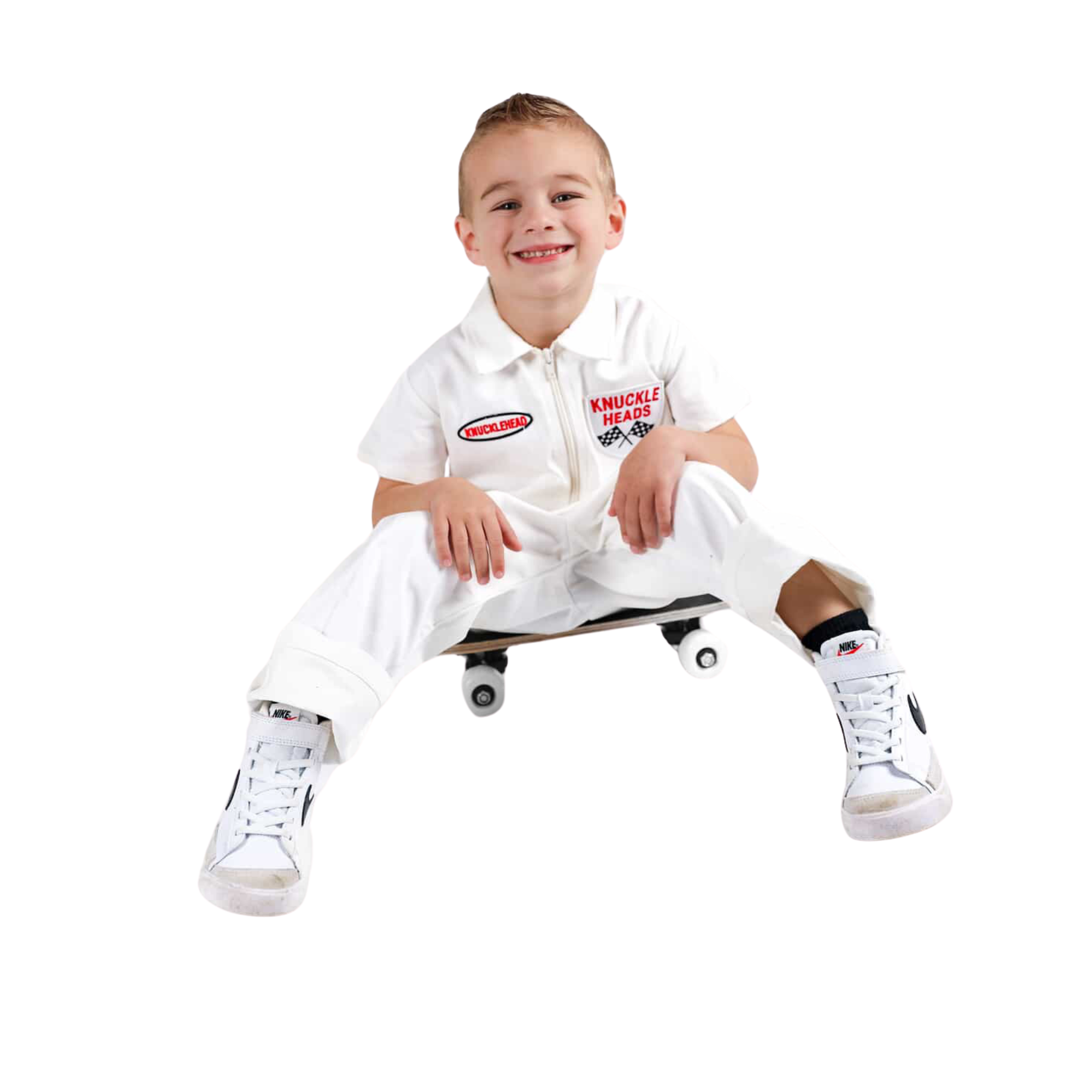 Knuckleheads Racing Coveralls – Checker Flag Back Graphic