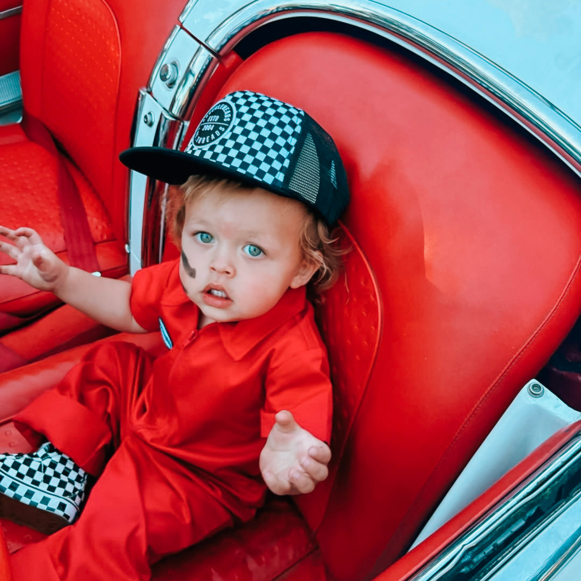 Knuckleheads Red Mechanic Jumpsuit - Knuckleheads Clothing