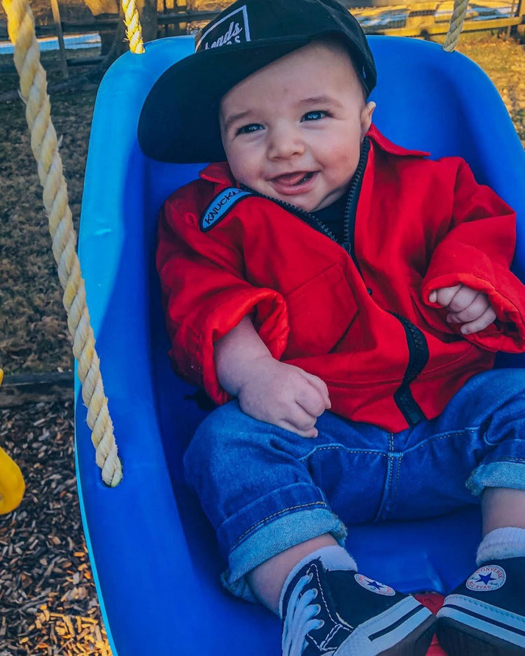 Knuckleheads Red & Navy Mesh Baseball Cap Baby Boy Clothes XS to L Knuckleheads Clothing