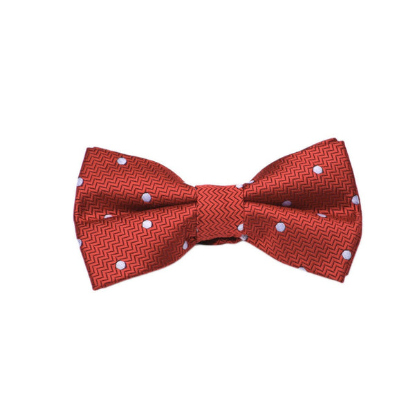 Red with White Dot Bow Tie