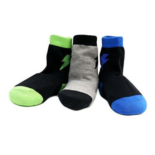 Boy's Organic Cotton Lightning Socks Set