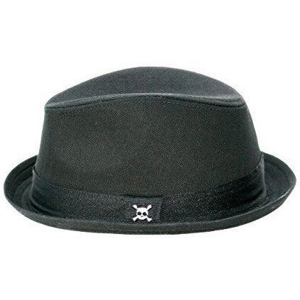 Boy's Fedora Hat With Skull - Knuckleheads Clothing
