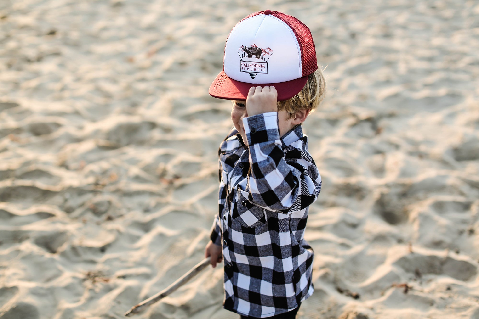 Final Sale - Cali Burgundy Trucker Hat - Knuckleheads Clothing