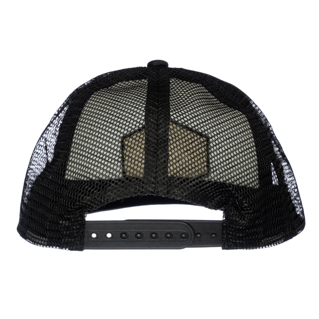 Image of Black Kids Trucker Hat with 'Bubba' Patch: A sleek and stylish accessory designed for kids. In classic black, it features a playful 'Bubba' patch on the front. Elevate your child's style with this fashionable hat, perfect for adding a touch of character to their outfits. Crafted with care, this black kids trucker hat with the 'Bubba' patch is a must-have addition to their wardrobe, suitable for various occasions and everyday wear.