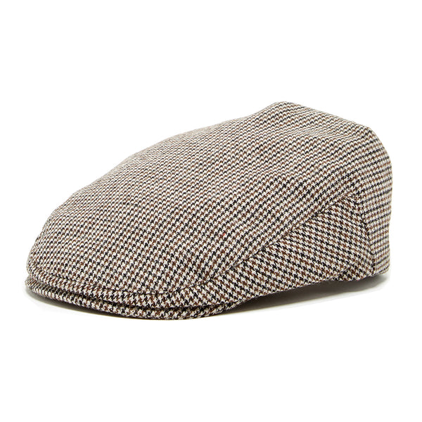 Knuckleheads Houndstooth Driver Flat Cap For Toddlers