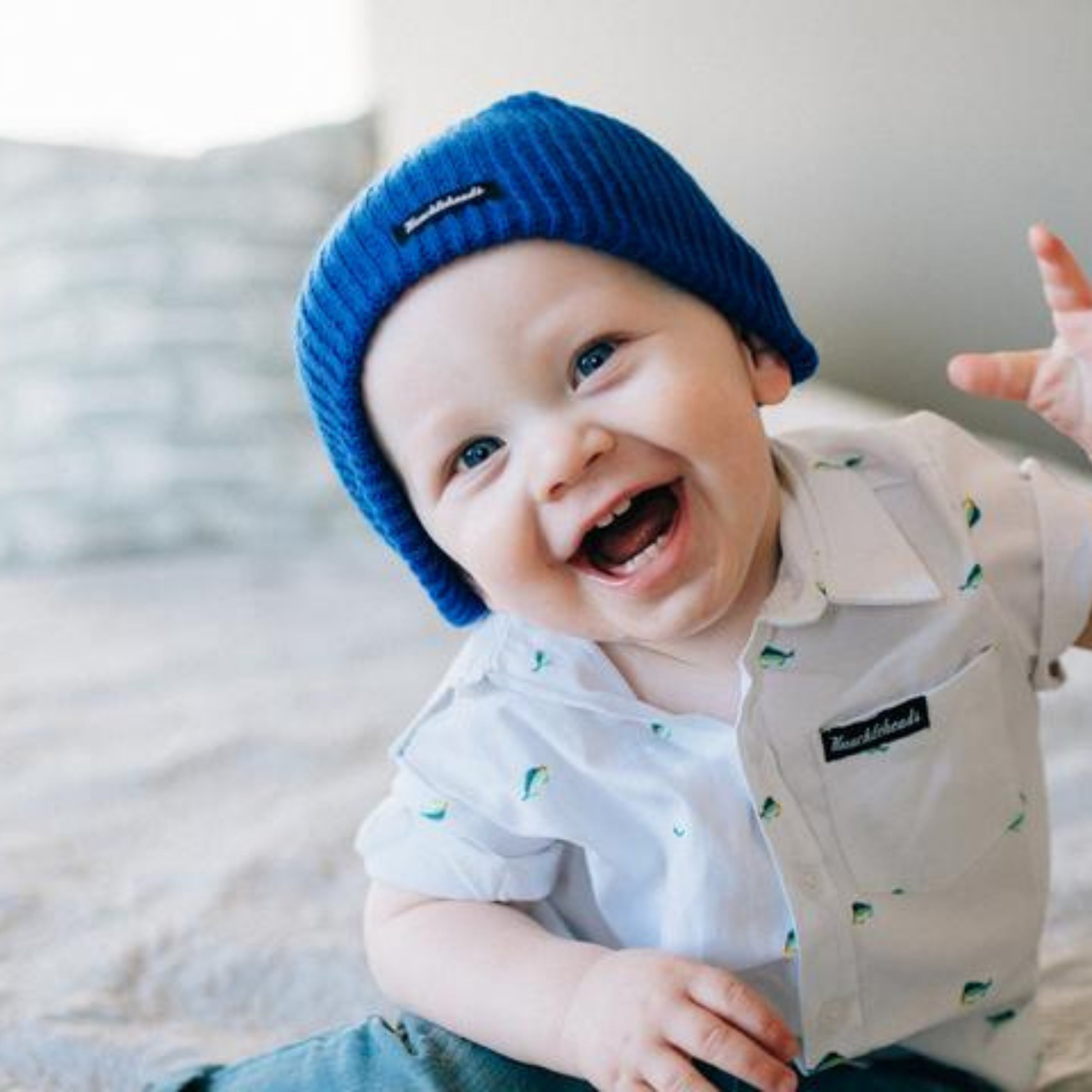 Knuckleheads Blue Slouchy Beanie - Knuckleheads Clothing