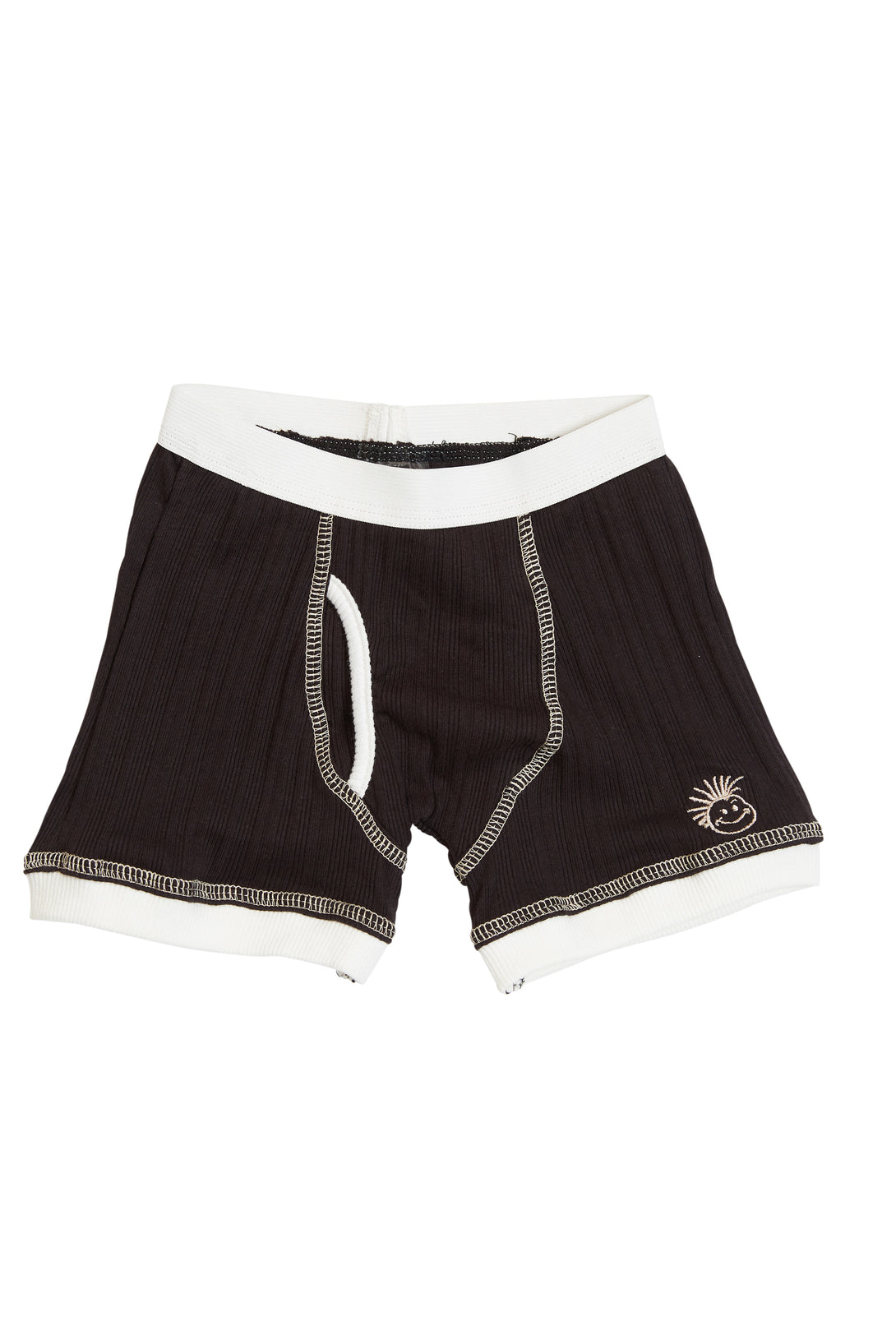 An image of Knuckleheads Logo Black Skivvies for Kids, showcasing stylish black underwear with the iconic Knuckleheads logo. These comfortable and trendy undergarments are perfect for children, combining fashion and comfort seamlessly.