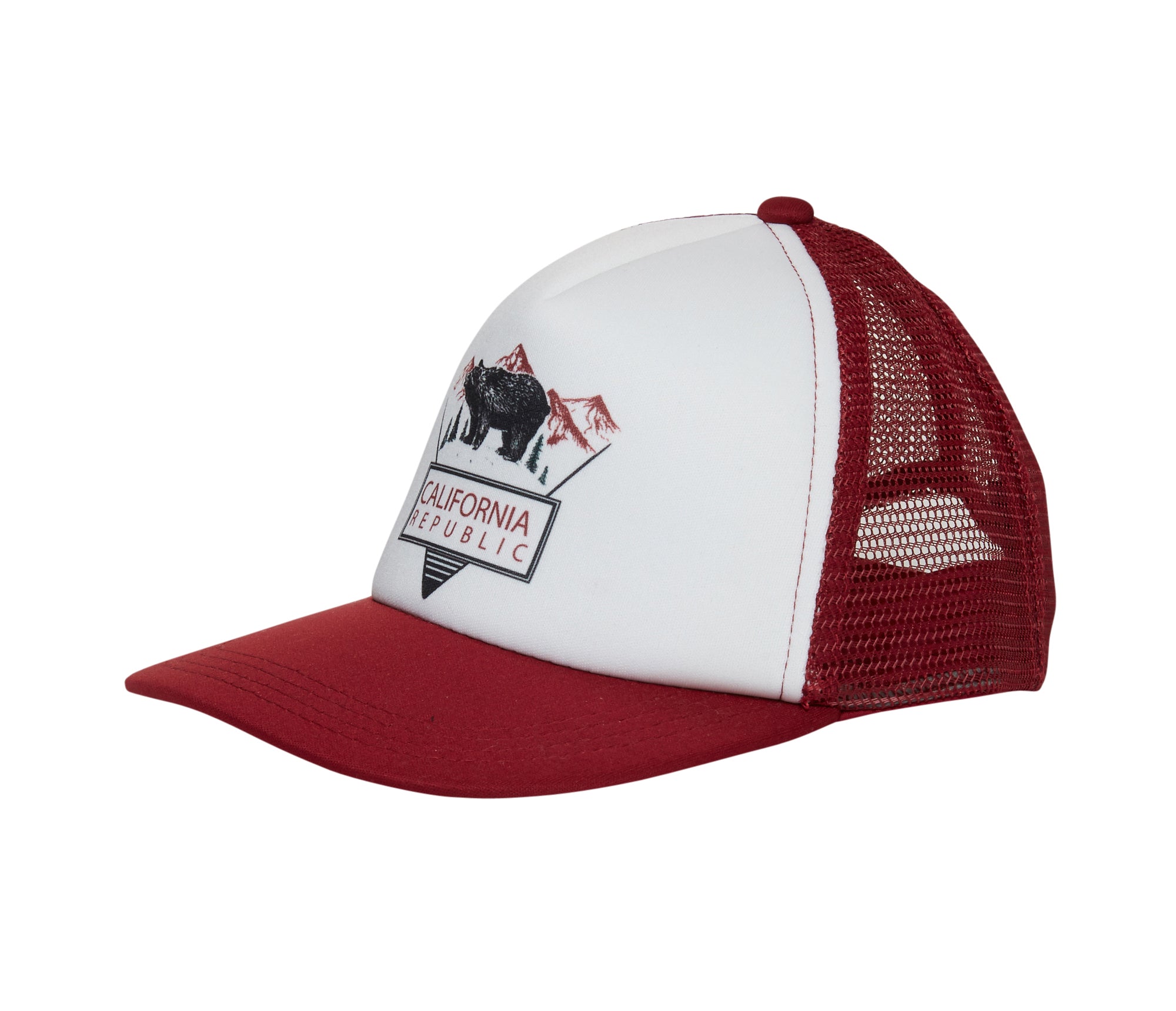 Final Sale - Cali Burgundy Trucker Hat - Knuckleheads Clothing