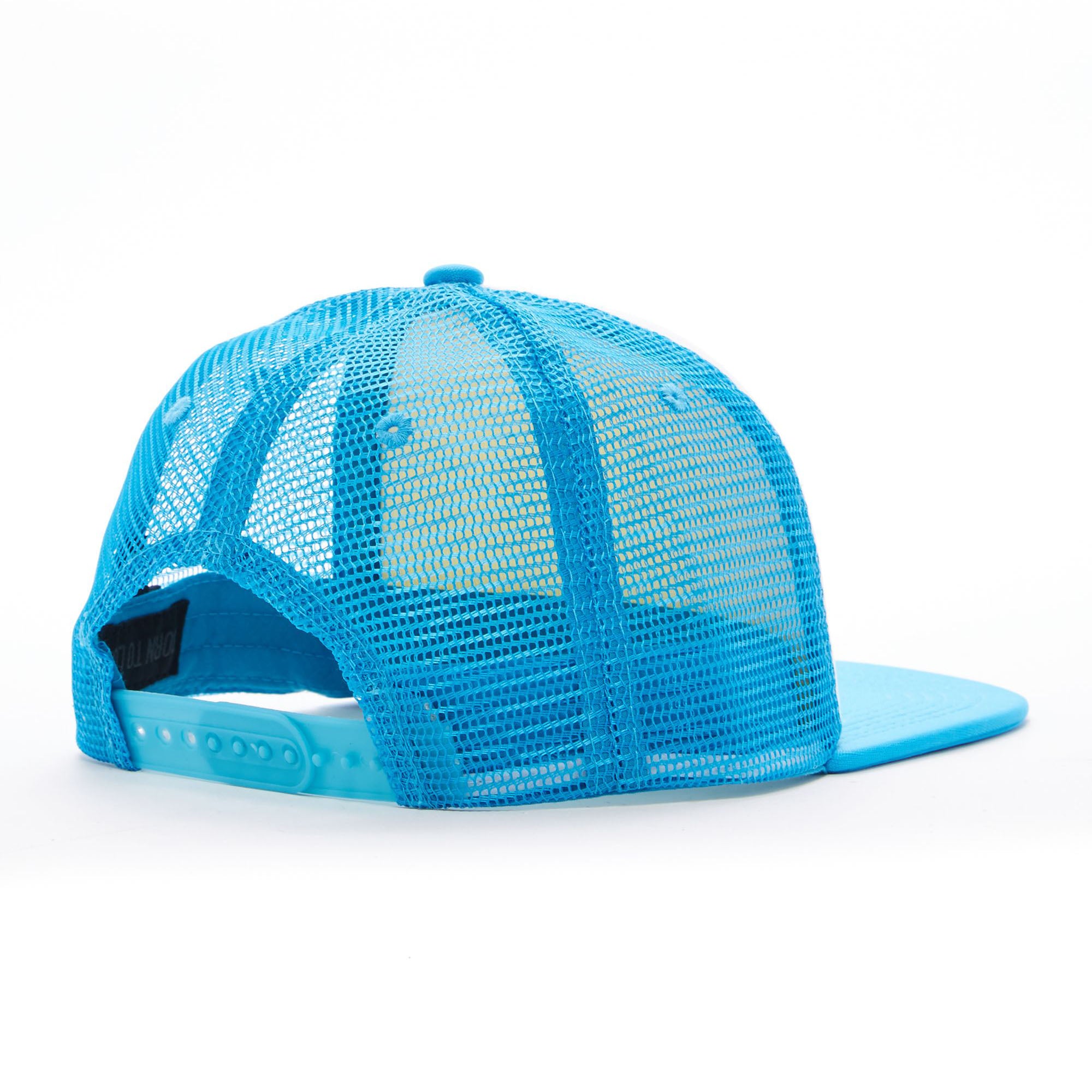 Blue & White Trucker Hat - Knuckleheads Clothing