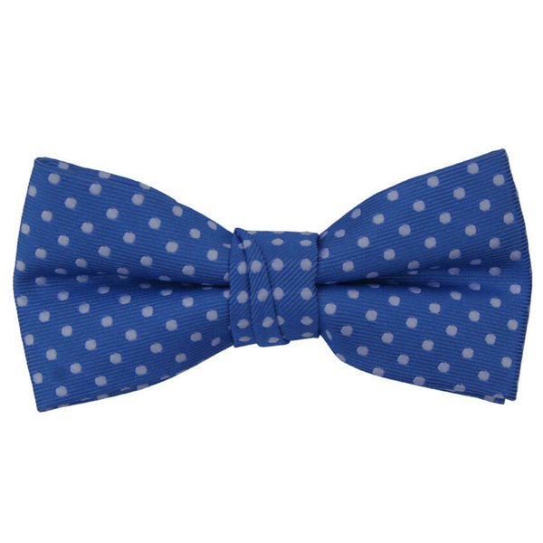 Blue Polka Dotted Birthday Bow Tie