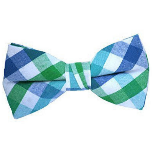 Green and Navy Bow Tie Toddler Kids